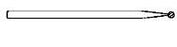 MicroAire Surgical Instruments Bur 1.5 mm Carbide Round - ZB-122