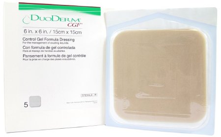 Convatec DuoDERM CGF Border Hydrocolloid Dressing 4 X 4 Inch Square Sterile - 187971
