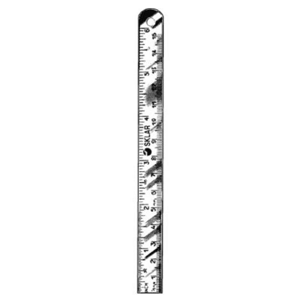 Sklar Instruments Ruler Medical 6" Dual Graduated Steel Ea - 350787