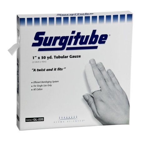 Surgitube - Tubular Retainer Dressing Cotton 1 Inch X 50 Yard Size 2 White Large Finger / Toe NonSterile - GL220
