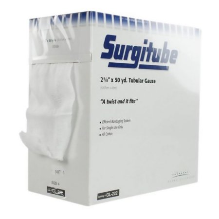 Surgitube - Tubular Retainer Dressing Cotton 2-5/8 Inch X 50 Yard Size 4 White Arm / Lower Leg NonSterile - GL222