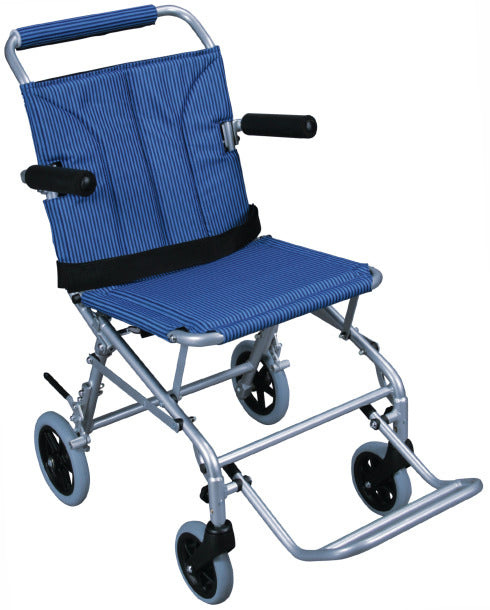 Drive Medical Super Light, Folding Transport Chair with Carry Bag and Flip-Back Arms