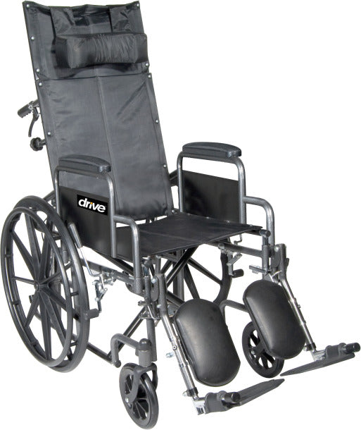 Drive Medical Silver Sport Full-Reclining Wheelchair