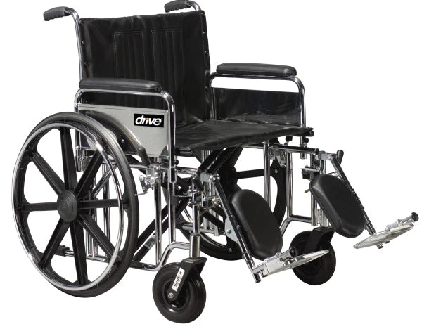 Drive Medical - Wheelchair Arm Assembly For Bariatric sentra EC heavy duty wheelchair with dual cross brace - STDSADDASPL