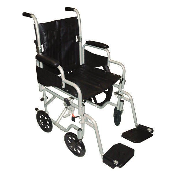 Drive Medical Poly-Fly High Strength, Lightweight Wheelchair/Flyweight Transport Chair Combo