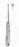 Miltex Miltex Dermal Curette 6-1/4 Inch Length Single-ended Hollow Handle with Grooves Size 0 Tip Oval Cup Tip - 33-12