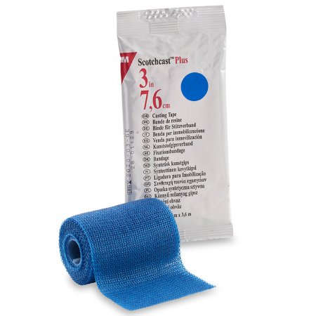 3M Scotchcast Plus - Cast Tape 3 Inch X 12 Foot Fiberglass / Resin Blue - 82003B