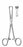 Miltex Miltex Tissue Forceps Boys-Allis 6 Inch OR Grade Stainless Steel (German) NonSterile Ratchet Lock Finger Ring Handle Straight Heavy 5 X 6 Teeth - 16-31