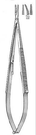 Miltex Needle Holder 7 Inch Serrated Jaws Spring Handle - 17-1091TC