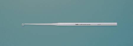 MeisterHand - Ear Curette Buck 6-1/2 Inch Length Single-ended Handle Size 3 Tip Angled Round Fenestrated Tip - MH19-298