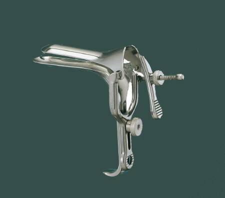 Miltex MeisterHand Vaginal Speculum Graves NonSterile OR Grade German Stainless Steel Small Double Blade Duckbill Reusable Without Light Source Capability - H30-10