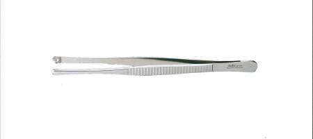 MeisterHand - Tissue Forceps Russian 8 Inch Length Surgical Grade German Stainless Steel NonSterile NonLocking Thumb Handle Straight Radially Serrated Round Cups - MH6-144