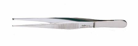 MeisterHand - Tissue Forceps 4-1/2 Inch Length Surgical Grade German Stainless Steel NonSterile NonLocking Thumb Handle Straight 1 X 2 Teeth - MH6-40