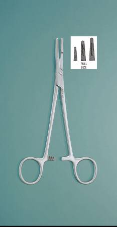 Miltex MeisterHand Needle Holder 6 1/2 Inch Serrated Jaws Finger Ring Handle - H8-16