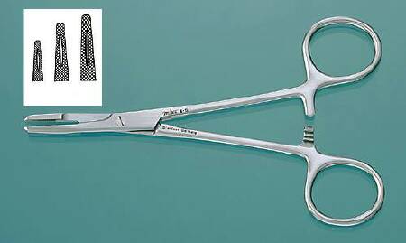 Miltex Vantage Needle Holder 6-1/2 Inch Serrated Jaws Finger Ring Handle - V98-16