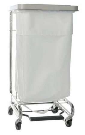 McKesson McKesson Hamper Stand Biohazardous Waste Rectangular Opening Foot Pedal Self-Closing Lid - 03-159700