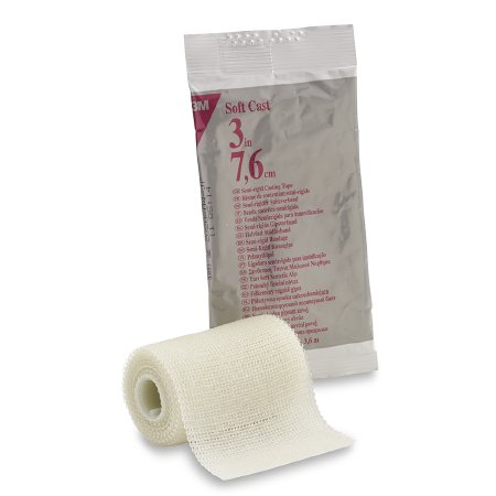 3M Scotchcast Soft Cast - Cast Tape 3 Inch X 12 Foot Fiberglass White - 82103