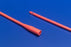 Cardinal Dover Urethral Catheter Straight Tip Hydrophilic Coated Red Rubber 16 Fr. 12 Inch - 8416