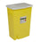 Cardinal SharpSafety Chemotherapy Sharps Container 1-Piece 26 H X 18-1/4 W X 12-3/4 D Inch 18 Gallon Yellow Hinged Lid - 8989