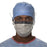 FluidShield - Surgical Mask with Eye Shield Anti-fog Foam Pleated Tie Closure One Size Fits Most Blue / Orange NonSterile ASTM F2100-11 Level 2 Adult - 62114