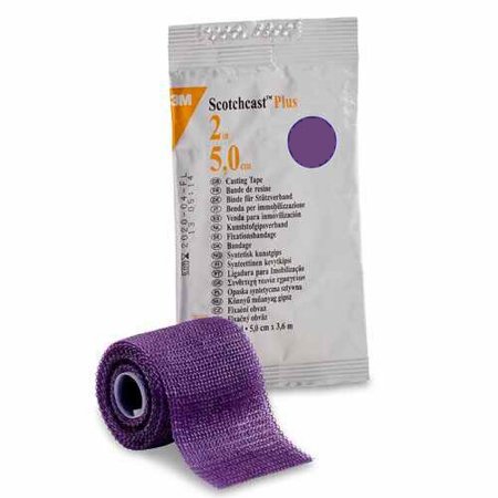 3M Scotchcast Plus - Cast Tape 2 Inch X 12 Foot Fiberglass / Resin Purple - 82002U