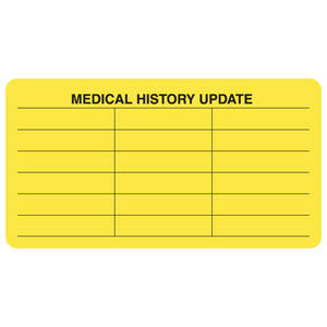 Tabbies Chart Labels - 250 per Roll