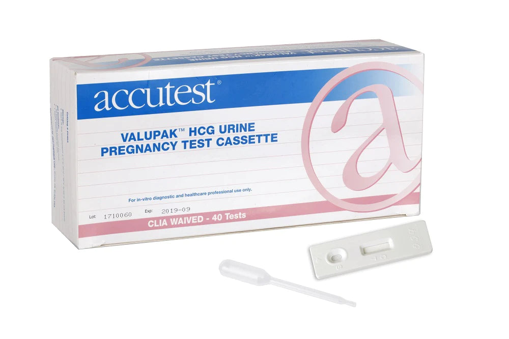 Accutest Valupak - Rapid Test Kit Fertility Test hCG Pregnancy Test Urine Sample 40 Tests - PF453
