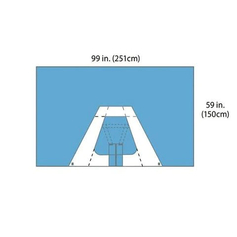 Cardinal - Orthopedic Drape HD Shoulder Drape 59 W X 99 L Inch Sterile - 59362