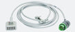 Vyaire Medical Multi-Link Cable 12 Foot, 3-Leads ECG Maternal, AHA, Rectangular Connector - 1553AAO