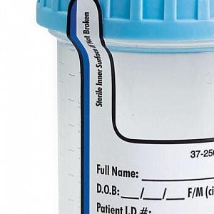 Cardinal Specimen Container 53 mm Opening Polypropylene Screw Cap 120 mL (4 oz.) Sterile - CHB13905