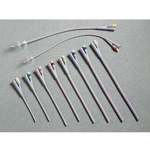 Cardinal Dover Foley Catheter 2-Way Straight Tip 30 cc Balloon 14 Fr. Silicone - 8887630142-