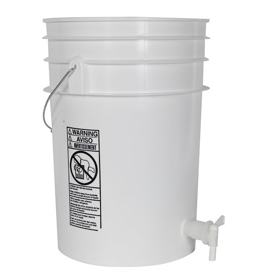 Bucket with Spigots and Lid