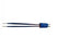 Symmetry Surgical Olsen Bipolar Forceps Kit Adson 5 Inch NonLocking Thumb Handle Straight Serrated, Insulated 1 mm Tips - 20-1080KI