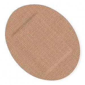 Cardinal Curity Adhesive Strip 1 X 1-1/4 Inch Fabric Oval Tan Sterile - 44109