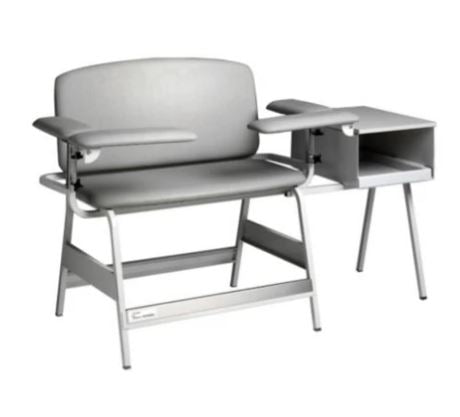 Cardinal Blood Drawing Chair Lift-Up Arm Gray - L5165-4A