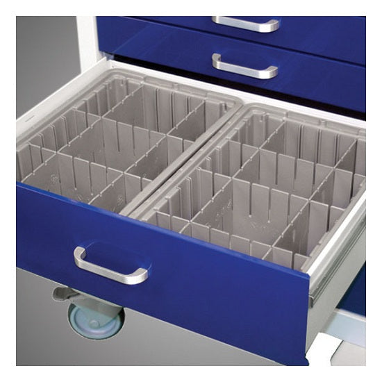 Waterloo Healthcare Medical WDC-2050 5″ Gray Plastic Tray with Adjustable Dividers