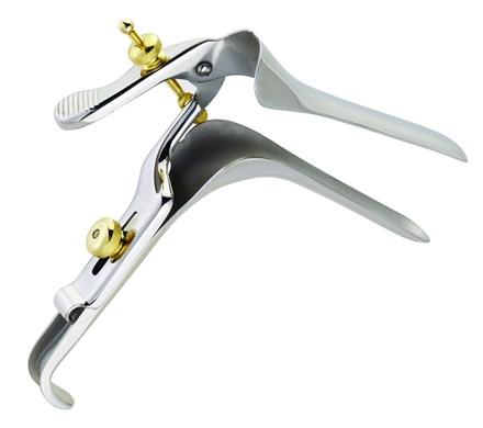 Cooper Surgical Euro-Med Vaginal Speculum Pederson NonSterile Surgical Grade German Stainless Steel Medium Right Side Open Reusable Without Light Source Capability - 64-114R
