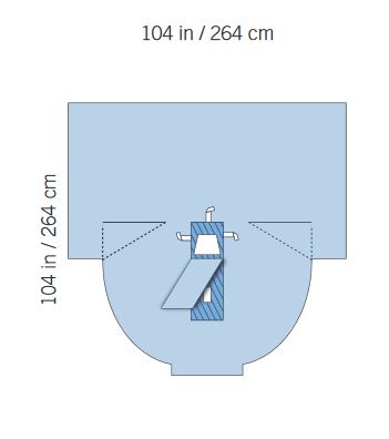 SteriGuard - Abdominal Drape Laparotomy Pelvic Drape 104 W X 104 L Inch Sterile - I80-05124G-S