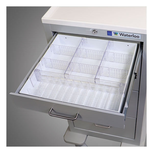 Waterloo Healthcare Medical  WMT-4 Junior Cart Ampule Holder Divider Tray System