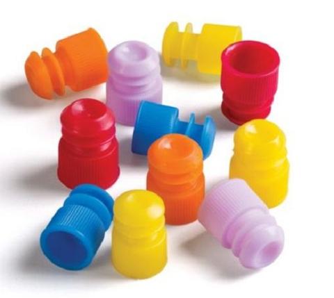 Cardinal Tube Closure Polyethylene White 12 / 13 mm For Test Tubes, Round Cuvettes and Centrifuge Tubes NonSterile - CHPCFWH