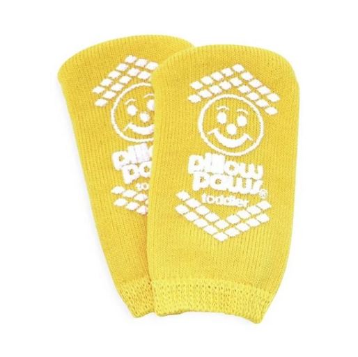 Principle Business Enterprises SLIPPER, SOCK PILLOW PAWS FALLRISK ADULT 2XLG YLW (48PR/CS) - 3835-001