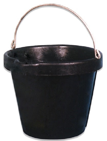 US Plastic Corp. Fortex-Fortiflex 12 Quart Heavy Duty Neoprene Rubber Pail with Stainless Steel Handle-2107701