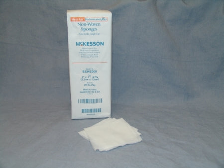 McKesson Non Woven Sponge Polyester / Rayon White
