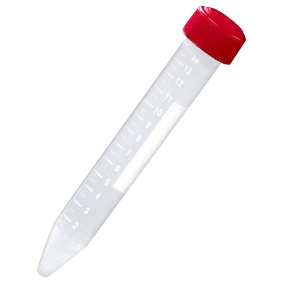 US Plastic Corp. Globe Scientific 15mL Polypropylene General Purpose Centrifuge Tubes with Caps Case of 500 - 6264