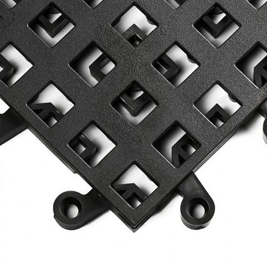 US Plastic Corp. Wearwell, Inc BlackGeneral Purpose Open ErgoDeck Safety System - 564.78X18X18BK
