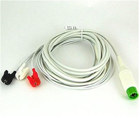 Welch Allyn - ECG Cable Leadwire 3 Wire, AHA Clip - 9293-050-50