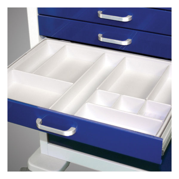 Waterloo Healthcare Medical  TT-1B 3″ White Plastic Tray with 10 Bins