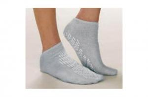 Alba Healthcare SOCK, SAFETY ESSENTIAL STEPS DBL TREAD ADLT GRY 2XLG (48PR/C - ES111