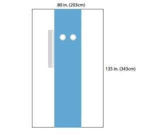 Cardinal Surgical Drape Femoral Angiography Drape 80 W X 135 L Inch Sterile - 29525