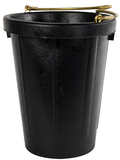 US Plastic Corp. Fortex-Fortiflex 10 Quart Heavy Duty Neoprene Rubber Tall Pail with Brass Handle-2104201 TA4110L